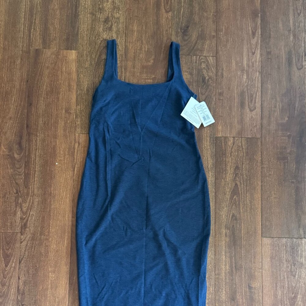 Beyond Yoga Midi Tank Dress Navy Small NWT